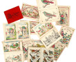 14 petits coloriages début Xxe, certains