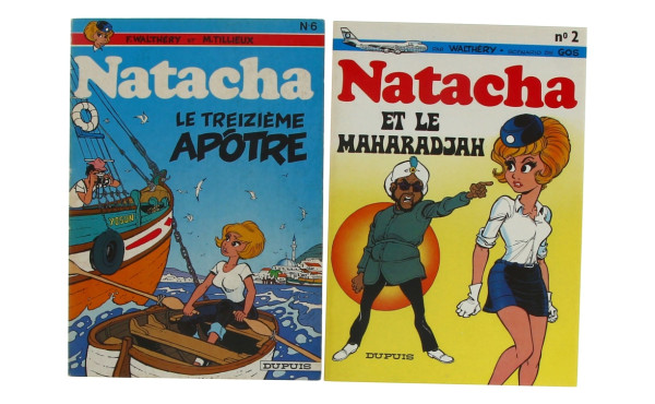 Lot de 2 BD souple en EO NATACHA, bel ét