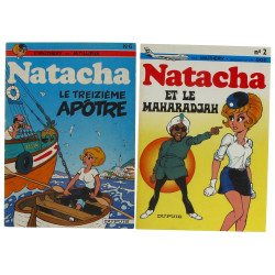 Lot de 2 BD souple en EO NATACHA, bel ét