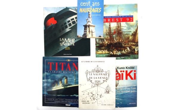BATEAUX - 5 livres: "100 ans de naufrage