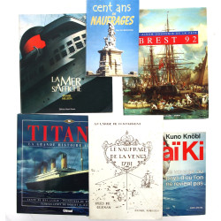 BATEAUX - 5 livres: "100 ans de naufrage