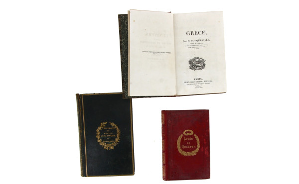 GRECE - Lot de 3 ouvrages anciens sur la