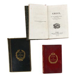 GRECE - Lot de 3 ouvrages anciens sur la