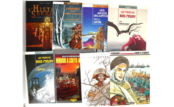 Lot de 24 BD diverses