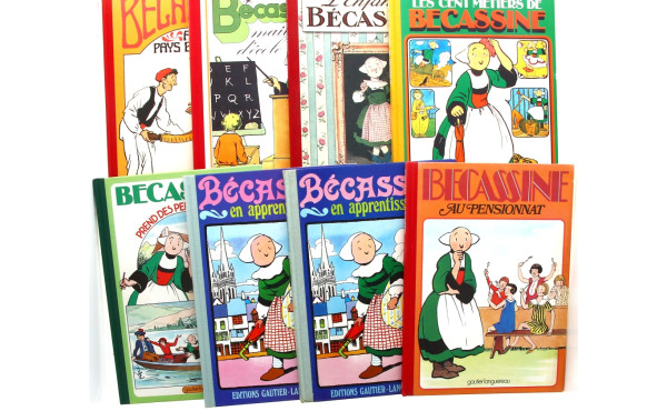 11 BD BECASSINE rééditions années 1989-1