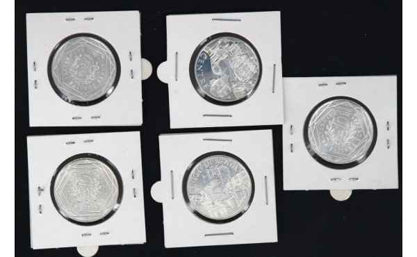 Régions de France - 5 pièces de 10 euros