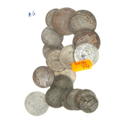 Lot de pièces en argent : 4 p de 10 F : 