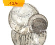 Lot de 5 pièces en argent : une 50 F : u