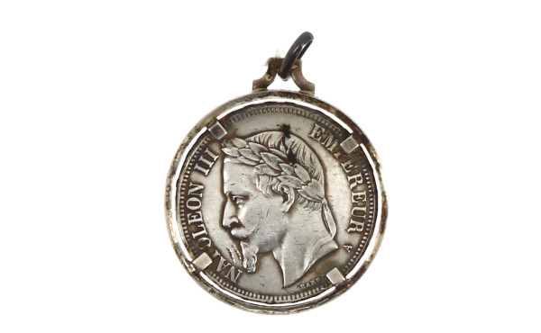 Pièce de 5 f écu XIXème en argent, "1870