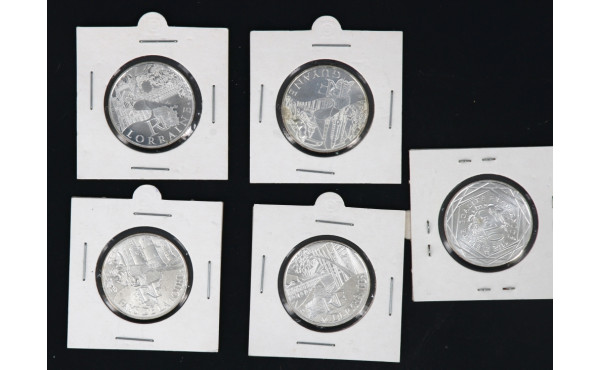 Régions de France - 5 pièces de 10 euros