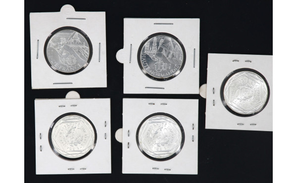 Régions de France - 5 pièces de 10 euros