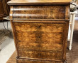 Commode dite chemin de fer en placage de