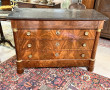 Commode de style Empire en acajou et pla
