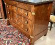 Commode de style Empire en acajou et pla
