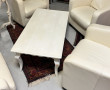 4 fauteuils gondoles en cuir crème (qq t