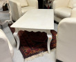 4 fauteuils gondoles en cuir crème (qq t
