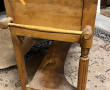 Table de toilette à plateau marbre blanc