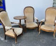 Trois fauteuils Voltaire anciens et peti