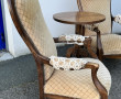 Trois fauteuils Voltaire anciens et peti