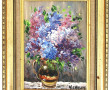 N.CHALON (Xxème) "Bouquet de lilas", hui
