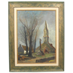 Willy BINDELS (1908-1963) "Chapelle et c