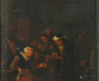 Ecole Flamande "Scènes de taverne", pair