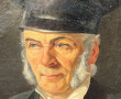 Ecole XIXème "Portrait d'homme", huile s