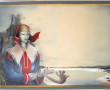 Albert DEMAN (1929-1996) "Jeune fille à 
