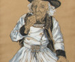 Charles HOMUALK (1909-1996) " Locronan -