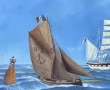 Charles VIAUD (1920-1975) "Marine avec t