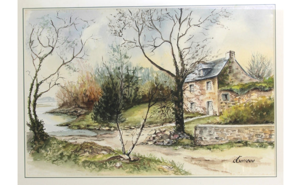 Joëlle GARREAU (Xxème) "Le moulin de Pou