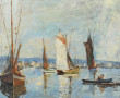 Ecole Bretonne Xxème "Marine", huile sur