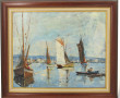 Ecole Bretonne Xxème "Marine", huile sur