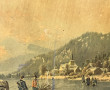 "Paysage d'hiver sur la glace", chromoli