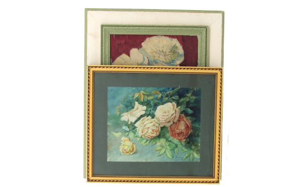 2 aquarelle de fleurs