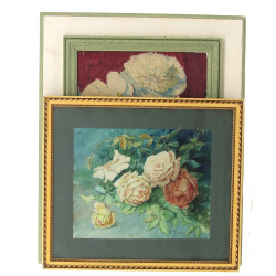 2 aquarelle de fleurs