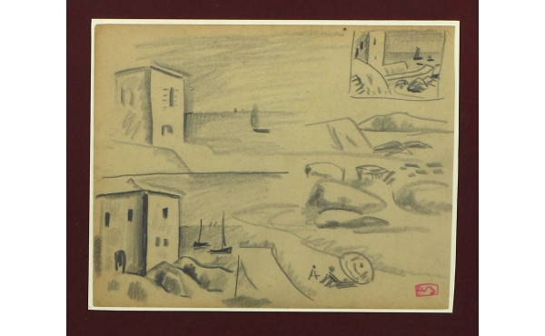 Adolphe BEAUFRERE (1876-1960) "Paysage d