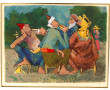 Ecole fin Xxème "Hommes orientaux palabr