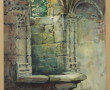 Louis DINET (1888-1961) "Intérieur d'égl