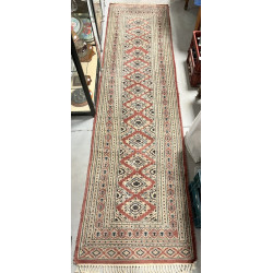 Tapis chemin pakistanais en laine, 78 x 