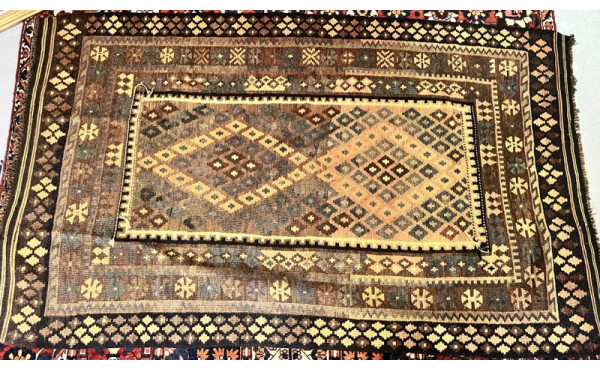 Tapis KILIM en laine, 121 x 212 cm