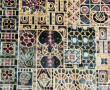 Tapis moderne en laine et soie mercerisé