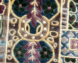 Tapis moderne en laine et soie mercerisé