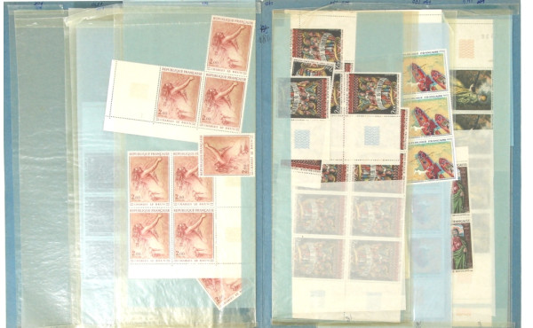FRANCE Lot de 6 variétés de timbres tab