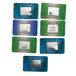 FRANCE - Lot de 7 timbres argent neufs s