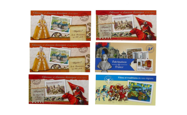 FRANCE - 6 carnets de 12 TP adhésifs ne