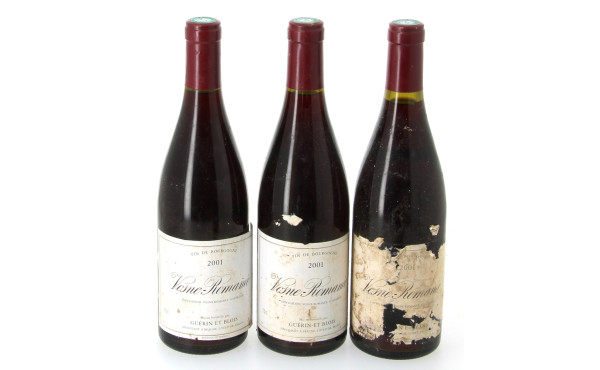 3 B VOSNE ROMANEE 2001 Guérin et Blois (
