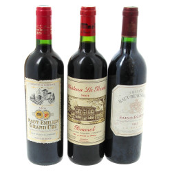 Lot de 3 bouteilles de Bordeaux: - 1 B 