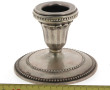 Petit bougeoir en argent 800ème décor ra