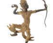 Statuette en bronze thaïlandaise, patine